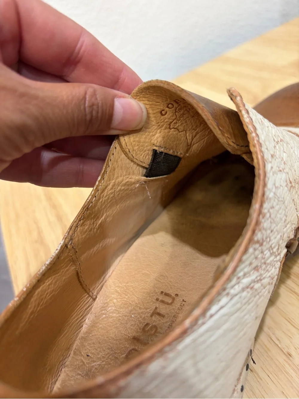 BED STU Rose Loafers Leather Handmade Distressed Classic Rustic Boho Cobbler